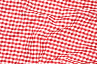 Red picnic cloth