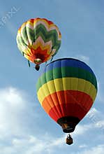 Two Hot Air Balloons