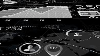 Abstract Elements Of Infographics With Alpha Channel