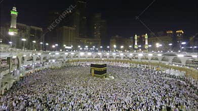 Kaaba in Mecca in Saudi Arabia Time Lapse
