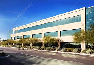 Modern stylish business building exterior