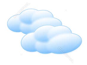 Cartoon clouds