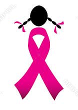 Ribbons pink for breast cancer