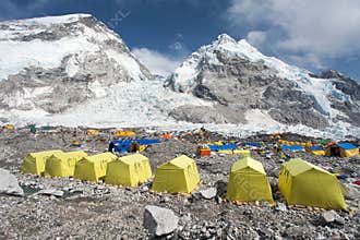 View from Mount Everest base camp