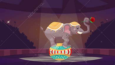 Circus cartoon video animation footage