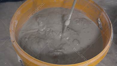 Knead plaster solution