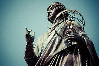 Monument of great astronomer Nicolaus Copernicus, Torun, Poland