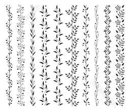 Floral borders and garlands
