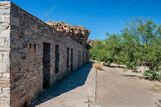 Abandoned Hotel Rock Structures