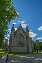 Outside of the cathedral of Dunkeld