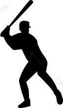 Baseball Batter Silhouette