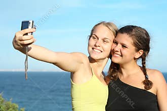 happy teens on vacation