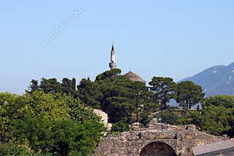 Mosque Ioannina landscape Epirus
