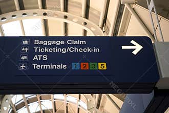 Airport signs