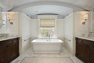Master bath in luxury home