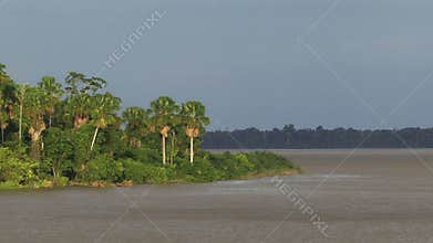 Sailing down the Amazon river