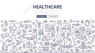 Healthcare Doodle Concept