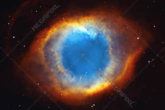 The Helix Nebula or NGC 7293 in the constellation Aquarius.