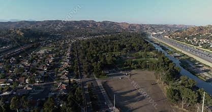 Drone flying over orange county 4k 24fps