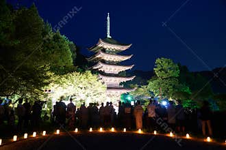 Ruriko-Ji Temple, the candle lights festival.