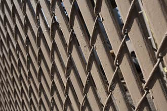 Brown wooden fence