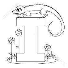 Animal Alphabet I Coloring page