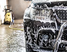 car at car wash