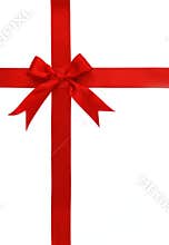 Red cross ribbon and bow