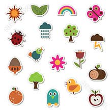 Nature stickers
