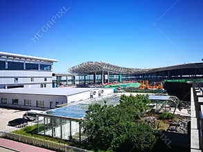 Changchun Longjia Airport in a sunny day