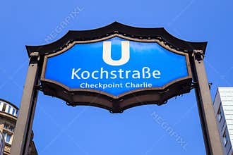 Berlin U-Bahn Checkpoint Charlie