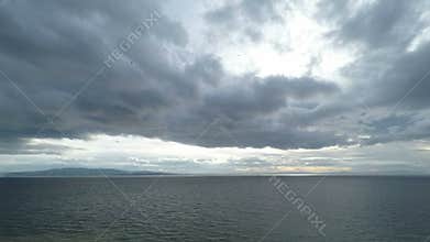 Dramatic Sky and Sea Horizon Time Lapse