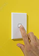 Light Switch Being Pushed