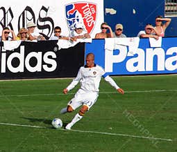 Beckham Kicking the Ball