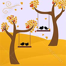 Autumn and birds
