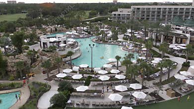 Empty luxury resort