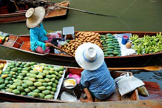 Floating market thailand