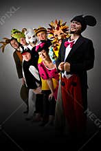 Theater Group in Costumes