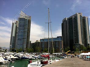 Zaitunay Bay in Beirut, Lebanon