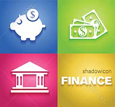 Finance Background Icons