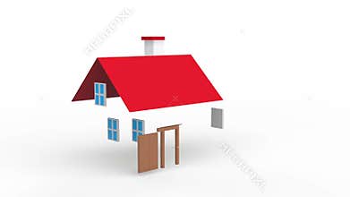 3d animation of house formation