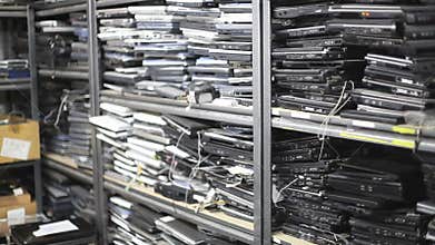 Old Laptops Rack Focus