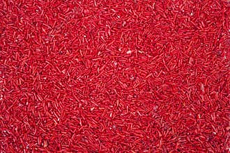 Red raw coral crystal