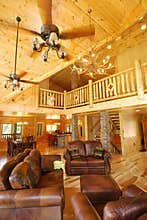 New Log House Interior