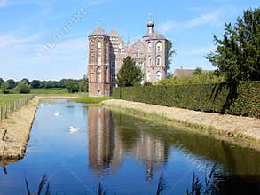 Dutch Castle Croy, Mansion with moat, Aarle-Rixtel, Laarbeek, Netherland
