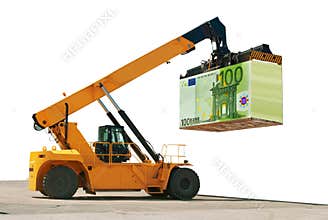 Loading of money. Build business. Success.