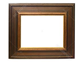 Dark Wooden Picture Frame w/ Path