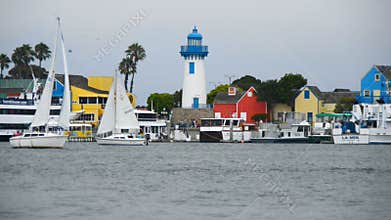 Boats in Marina Del Ray California