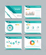 Business presentation template set.powerpoint template design backgrounds