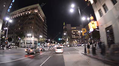 POV Driving in Hollywood California - Time Lapse